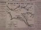 VINTAGE NEWSPAPER HEADLINE ~REBEL ARMY BATTLE NORFOLK FORT MONROE CIVIL WAR 1862