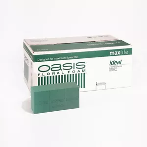 OASIS IDEAL WET FLORAL FOAM MAXLIFE BRICK BLOCK-BOX OF 20 FLORIST TOP QUALITY - Picture 1 of 2