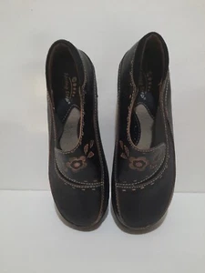 Spring Step L'Artiste Women's Black Burbank Leather Clogs Shoes Size 37 - Picture 1 of 9