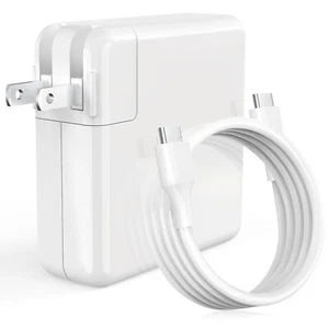 61W Type C USB C AC Adapter Charger for MacBook Pro 13"2016 2017 2018 2019 A1708 - Picture 1 of 11