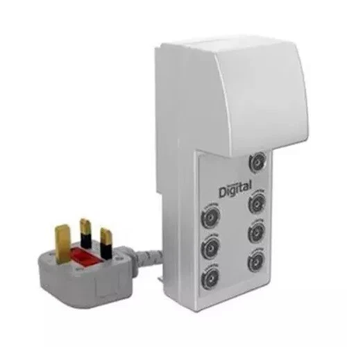 6 Way 4G Filtered 1 In 6 Out TV & DAB Freeview HD Distribution Amplifier FREE PP - Image 1 of 4