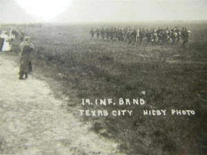 Vintage c1910 RPPC US Army 19th Infantry Band Texas City Postcard - P25 - Picture 1 of 6