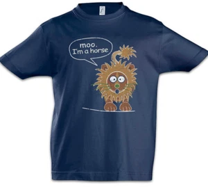Moo I'm A Horse Kids Boys T-Shirt Modern Phil Fun Family Dunphy Lion Symbol - Picture 1 of 1