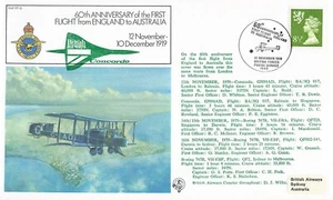 60th ANNIVERSARY of the FIRST FLIGHT from ENGLAND to AUSTRALIA - Picture 1 of 2