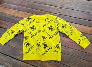 Pokemon Pikachu Sweater Youth Extra Small Graphic Print Crewneck Pullover - Picture 1 of 4