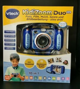 VTech Kidizoom Duo DX 2.4" 5MP Digitalkamera - Blau (80-520004) ink Kopfhörer 