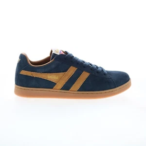 Gola Equipe Gamuza CMA495 Hombres Azul Gamuza Con Cordones Estilo de Vida Tenis Zapatos - Imagen 1 de 4