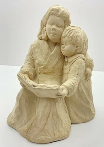 Story Time by Dee Crowley for Austin Sculptures 1996 Made in Mexico Mom/Daughter - Picture 1 of 10