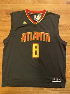 RARE NBA Dwight Howard Atlanta Hawks Jersey 2XL NWT NEW ROAD BLACK VTG - Picture 1 of 4