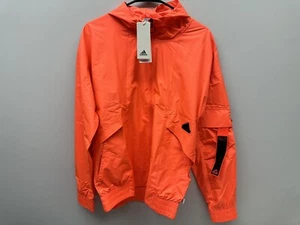 Mens Adidas Lightweight Zipper Jacket 'Orange' / IC6731 / Size Small + Medium - Picture 1 of 3