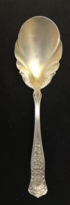 Gorham Sterling Silver Berry serving spoon gold washed 7 inches. - Picture 1 of 3