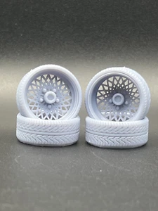 1/24 Scale Big Rim "GNX" Style Resin Wheel Set (Set of 4) - Picture 1 of 6
