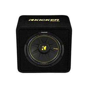 Kicker Single 12" CompC Subwoofer Loaded Enclosure 600W Peak 2 Ohm 44VCWC122 - Picture 1 of 5