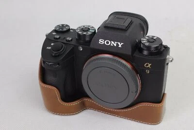 Medio estuche de cuero para cámara PU agarre para Sony A7Ill/A9 A7Il Foto 1 de 4