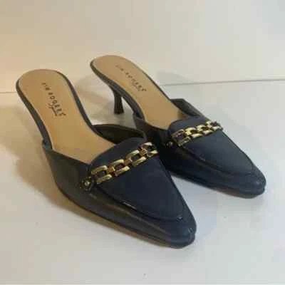 "Tacones Kim Rogers Signature Avis de cuero azul talla 8M 2,5""" Foto 1 de 4