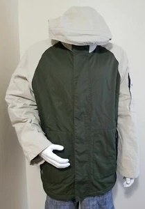 Abrigo Nautica Sports Classic NS 83 para Hombres Talla XL Forrado de Vellón Dos Tonos Cremallera Completa - Imagen 1 de 7