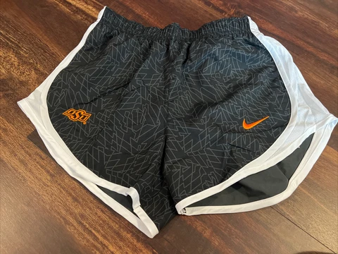 New Nike Womens OSU Oklahoma State Cowboys  Womens Tempo Shorts Size Small Cover