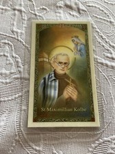 St. Maximillian Kolbe – “The Power of Prayer” - Laminated Prayer card