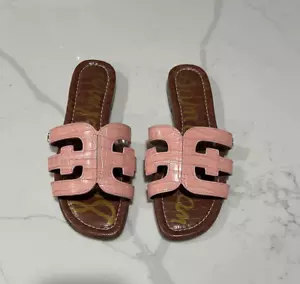 NWOB Sam Edelman Bay Sandals slides 7.5 Pink Women's - Picture 1 of 4