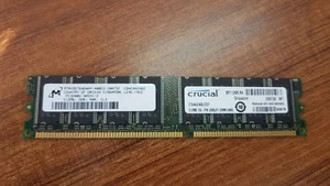 LOT OF 3 PCS. MICRON MT8VDDT6464AY-40BD3 Memory DDR SDRAM 512MB 400MT/s 184UDIMM - Picture 1 of 1