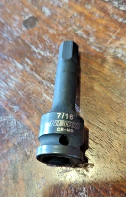 Neiko 7/16" Impact Hex Bit Socket Drive CR-MO - Image 1 of 4