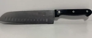 SANTOKU 3-in-1 Slicer Dicer Mincer Asian Knife, 5” Blade-All Purpose w/Kullens - Picture 1 of 3