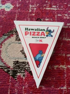 NEW Crazy Boxers Boys XL Hawaiian Pizza Disney Stitch boxer briefs underwear XL - Picture 1 of 2