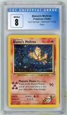 Blaine's Moltres 1/132 Gym Heroes Holo Rare CGC 8 Pokemon Card