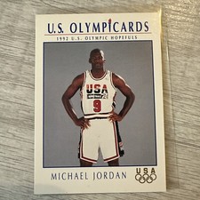 1992 IMPEL US OLYMPICARDS TEAM USA MICHAEL JORDAN #9 OLYMPIC BASKETBALL CARD #12