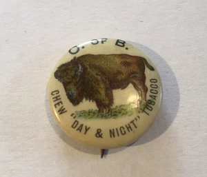 Vintage Tobacco Advertising Pinback Button - Picture 1 of 7
