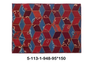 Modern Floor Carpet Mat Rug Handmade Persiancarpet Patchwork Rug Area 5-113-1 - Picture 1 of 6