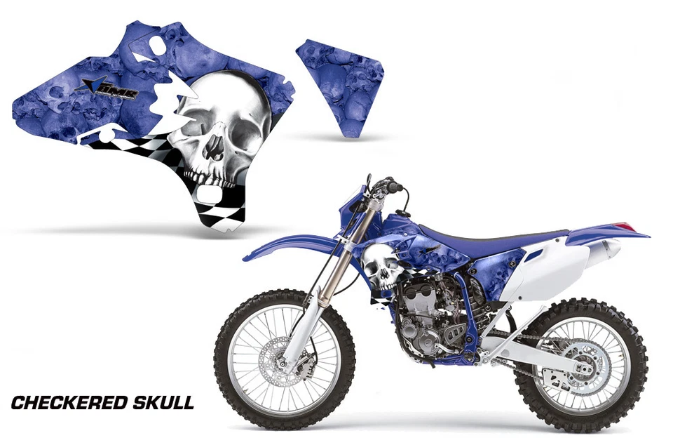 Shroud Graphics Kit Decal Wrap For Yamaha YZ250F YZ450F 2003-2005 CHECKER W U - Image 1 of 1