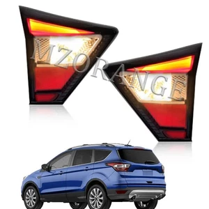 Pair Left&Right Inner Rear Tail Light Lamp Brake W/bulb For Ford Escape 2017-19 - Picture 1 of 17