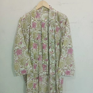 Batas kimono 100 % algodón, kimono de algodón puro, vestido ropa de festival - Imagen 1 de 9