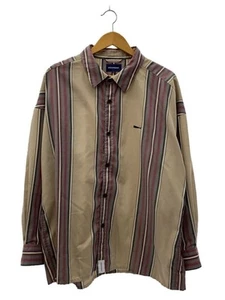 DESCENDENT LONG SLEEVE SHIRT 3 COTTON Beige STRIPE Used - Picture 1 of 5