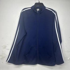 Chaqueta deportiva para mujer LEXINGTON LAVENUE azul marino cremallera rayas atletismo talla 2X - Imagen 1 de 10