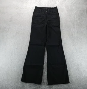 Pantalones Maeve para mujer 6 negros Colette mezcla de lino tiro alto pantalón oficina - Imagen 1 de 10