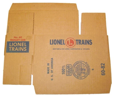 Carro trolley Lionel de posguerra 60 #60-82 SOLO CAJA DE REPRODUCCIÓN ~ NUEVO Foto 1 de 2