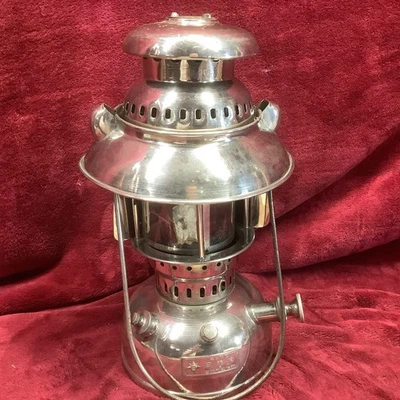 Военный приз Второй мировой войны японский хромированный морской фонарь NIKKO Co. В деревянной коробке ~ редкая - Изображение 1 из 4