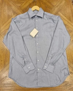 Giorgio Armani Collezioni 15,5" M normale Passform klassisches blaues L/S elegantes Herrenhemd - Bild 1 von 10