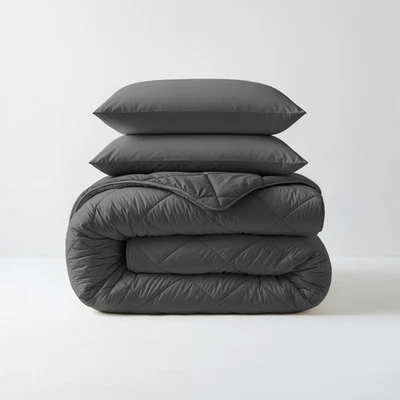 Sleeptime Bettdecke Diamond – waschbar, 4 Jahreszeiten, Anthrazit - Bild 1 von 4