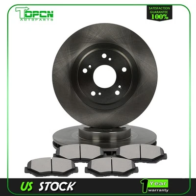 Fits ACURA ILX 2013 2014 2015 2.4L Front Brake Rotors Discs And Ceramic Pads Foto 1 de 4