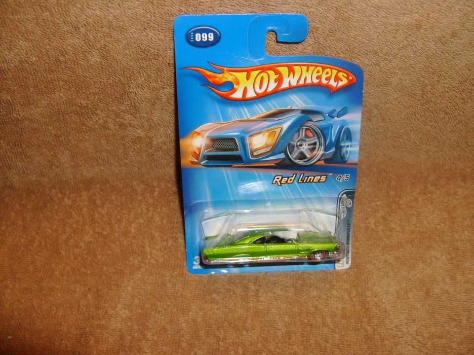2005 Hot Wheels #99 Red Lines 4/5 PONTIAC BONNEVILLE Verde - Imagem 1 de 1