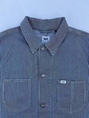 H.D. Camisa LEE Workwear Ferrocarril Rayas Manga Larga Botón 4 Bolsillos XL NUEVA SIN ETIQUETAS Foto 1 de 4