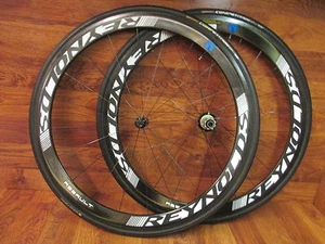 REYNOLDS ASSULT 700C CARBON TUBULAR 9 10 11 CAMPAGNOLO HUB WHEEL SET CONTINENTAL - Picture 1 of 9