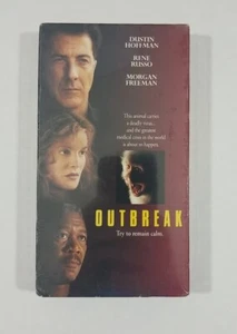 Outbreak VHS 1995 Dustin Hoffman Rene Russo Morgan Freeman Cuba Gooding Jr New - Picture 1 of 6