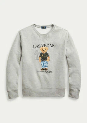 Polo Ralph Lauren Juvenil Talla 7 Polo Bear Las Vegas Polar Sudadera En Gris Foto 1 de 2