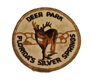 Vintage Deer Park Florida's Silver Springs Buck Patch Badge - Picture 1 of 3