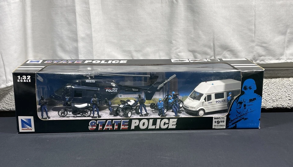 NewRay Toys Rescue Power Series State Police PD Die-cast 1 32 Scale