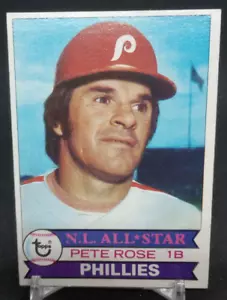 1979 Topps Burger King Restaurant Philadelphia Phillies Pete Rose #13 - Foto 1 di 2